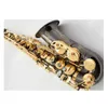 Carl Voss Eb E Flat Alto Saxofone Profissional Top Instrumento Musical Saxe Preto Níquel Ouro Processo de Simulação Sax