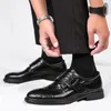 Casual Shoes Autumn Black Men Slip On Business Moccasins Breathable Italian Leather Loafer Driving