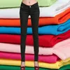 Jean femme pantalon pieds blancs couleur bonbon crayon pantalon extensible 20 couleurs disponibles pantalons Vaqueros Mujer