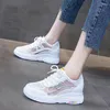 Casual Shoes Wedges For Women White Platform Sneakers Designer Woman Vulcanize Fashion Elevator 2024