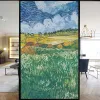 Filmer Privacy Windows Film Decorative Van Gogh Stained Glass Window Stickers Inget lim Static Cling Frosted Windows Film Home Home