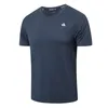 T-shirt à manches courtes pour hommes, décontracté, frais, à séchage rapide, respirant, fin, ample, en soie glacée, sport d'été