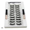 Kit de yeux magnétiques avec eye-liner naturel épais Lg Eye Les Extensi réutilisable faux yeux outil de maquillage TSLM1 Y5sO #