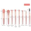 8pcs Profial Pincéis de maquiagem Set Cosmetic Powder Eye Shadow Foundationi Blush Blending Ccealer Beauty Make Up Tool Brushes K4nd #