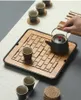 Plateaux à thé 1 pièce, plateau en bambou, ensemble de stockage d'eau de Drainage, Table de chambre, tasse chinoise, outils de cérémonie