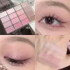 Palette de fard à paupières brun mat Smoky Earth Couleur Shimmer Glitter Ombre à paupières Paillettes Power Blusher Acrylique Cosmétique 16 couleurs K7vU #