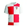 MODRIC 24 25 Nouvelle Croatie MANDZUKIC PERISIC PERISIC équipe nationale fan joueur version maillots de football Coupe d'Europe KOVACIC maillot de football à domicile kit enfants uniformes