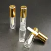 20pc/lot 1.2ml فارغة فارغة Pe Pe lip tubes البلاستيك الشفاه بلسم أنبوب الشفاه المصغر عينة مستحضرات التجميل مع غطاء الذهب O9AK#