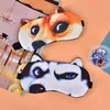 Cute Cat Dog Sleep Mask Visiera Copertura Maschera per gli occhi Naturale Slee Morbido Benda sull'occhio Donna Uomo Sonno Visiera Copertura per gli occhi t4tO #