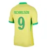 Brazylia 2023 2024 Koszulki piłkarskie Camiseta de futbol Paqueta Vini Jr Raphinha Football Shirt Maillots 2024 Marquinhos Silva Brasil Richarlison Men Kaming Kids Kids