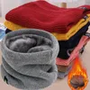 Sciarpe Solido Peluche Caldo Inverno Anello Sciarpa Donna Uomo Lavorato a maglia Maschera a pieno facciale Snood Collo Addensare Sciarpe di Cashmere Allmatch Silenziatore