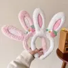 Hair Accessories 1Pc Ear Headband Hat Strawberry Flower Band Happy Easter Day Gifts Girl Princess Birthday Hoop