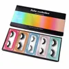 1 pairs 25mm 100% real Faux Mink False Eyeles extentis SF serise Classic Les mink Color box Private Logo Makeup Tools 91Av#