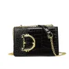 Top Designer 10A Crocodile Chain Sac Designer Sac à bandoulière Premium Cuir Femmes Sac à main Casual Tout Bandoulière Petit Sac Carré Bourse