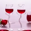 Weingläser 1PCS Kreative Rose Glas Tasse Transparent Hitzebeständig Hohe Rot Für Hochzeit Geburtstag Weihnachten Valentinstag Geschenke