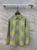 Women's shirt designer shirt fashionable classic summer striped T-shirt casual flannel long sleeved top