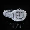 Custom Iced Out VVS 1/VS1 GRA Certified Reply Studded Moissanite Diamond Buss Down Hiphop Jewelry Watch Pass Tester