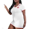 Large Size Chubby MM Nurse Role-Playing Uniform, Buttocks Wrapped Dress, Slim Fit And Fun Lingerie 7138 213541