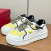 round toe classic couples sneakers runway designer thick bottom women and men outside walking running height increasing trainers lovers flat causal shoes