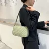 ショルダーバッグ2 in 1キルトの女性バッグ小さなコイン財布ファッションニッチハンドバッグストラップPUレザーショッピング