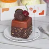 장식용 꽃 1pcs 딸기 과일 케이크 모델 시뮬레이션 음식 가짜 스낵 빵 장식 디저트 테이블 홈 디스플레이