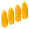 Decorative Flowers 4 Pcs Simulated Vegetable Model Artificial Corn Decors Foams Cupboard Lifelike Adornment Child