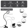 Lampes de table Lampe de bureau Clip LED sur les lampes de lecture USB Pince de livre avec 3 modes de couleur Protection des yeux Enfants Durable