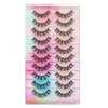 2/10/100 Boxes 10 Pairs e box 3D Mink Hair False Eyeles Natural Thick Lg Eye Les Wi Makeup Beauty Extensi Tools J9zY#