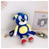 Wholesale new products Big belly Sonic plush toys backpack kindergarten baby anti-lost schoolbag children's gifts