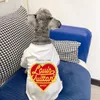 デザイナー犬服ブランドドッグアパレルペットシャツプリント子犬ソフトドッグシャツプルオーバーTシャツかわいいスウェットシャツバレンタインデイガール衣装犬用犬猫xl y91