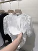 Damskie bluzki kobiety lniane szyfonowe dama