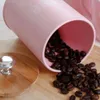 3 pz/set Serbatoi di Stoccaggio Antipolvere Copertura di Bambù Utensili Multifunzione Scatola di Zucchero Caso Househould Può Bottiglia Mason Candela Barattoli con Coperchio Rosa tè e caffè