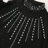 Casual Dresses Women's High Neck Dress Sparkly Knit Mesh långärmad Bodycon Short Party Teen Summer Chiffon Sexig Club Robe