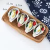 Decorative Flowers BBQ Oyster Model Creative Simulation Seafood Props Collectible Dollhouse 10pc/lot