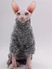 DUOMASUMI SUPER COOL CAT FITS秋の冬暖かい毛のない猫アパレル服スフィンクス猫服240322