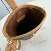 24SS Designer nano bucket women's handbag, pocket fashion chain, second-hand bucket bag, detachable letter bag, shoulder crossbody portable coin purse