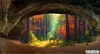 Bakgrundsbilder Anpassade papel de parede 3D målning naturlig landskap grotta tapeter för vardagsrum väggmålning tv bakgrund konst vägg papper hem dekor
