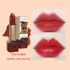 fr Knows Love Bear Matte Lg-lasting Waterproof Lip Stick Women Beauty Cosmetic Lip Makeup Easy to Wear Natural Lipstick E0Bu#