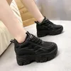 Scarpe casual 2024 Black Dad Chunky Sneakers donna vulcanizzata con piattaforma alta stringata bianca per donna