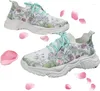 Casual Shoes Floral Print Lace-Up Breattable Orthopedic Sneakers Anti-halk Tjock Soled Go Walk For Women's Sneaker