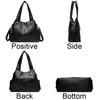 Bolsas de couro macio genuíno para mulheres vintage bolsa de ombro designer de luxo senhoras grande capacidade bolsa sacos sac a principal 240322