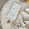 1654A Плоская подушка для новорожденных в Корее, дышащая тонкая подушка с вышивкой, хлопковая детская подушка против клещей 0-12 месяцев, против плевков 240315