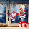 Juldekorationer trädprydnad dansar jultomten ren snögubbe god dekor för hem 2024 Cristmas Xmas Navidad år