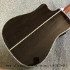 Gitarranpassad solid röd tall, palisander, palisander och rygg, 41 tum högkvalitativ cutaway D45 akustisk gitarra