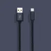 Cabos usb 2a tipo c, adaptador de carregamento de sincronização de dados, espessura forte, cabo micro trançado para iphone, samsung, huawei, xiaomi