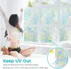 Films Window Privacy Film Stained Glass Window Clings 3D Rainbow Decorative Stickers Non Adhesive Static Vinyl Frosted