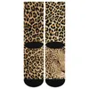 Kvinnors strumpor Cheetah Brown Hidden Leopard grafiska trendiga strumpor Autumn Non Slip Men bekväm design utomhus