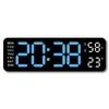 Wall Clocks Digital Clock LED Electronic Alarm Date Time Week Temperature And Humidity Display Modern Desk For B