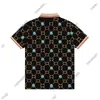 24SS Men Designer Tee Polo koszulki męskie druk polo tshirty bawełniane kobiety zamień kołnierz klasyczny kreskówka drukowana czarna biała 3xl xxxl