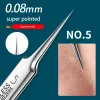 german Ultra-fine No. 5 Cell Pimples Blackhead Clip Tweezers Beauty Face Health Sal Special blackhead remover Acne Needle Tool R1bz#